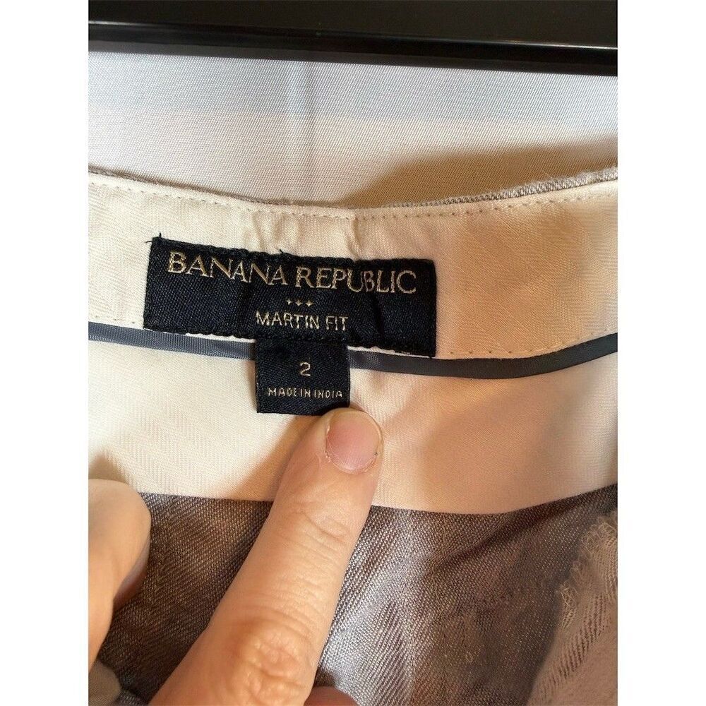 Banana Republic Shorts Womens Gray Utility Cargo Cuffed Hem Martin Fit Size 4 - Picture 7 of 11